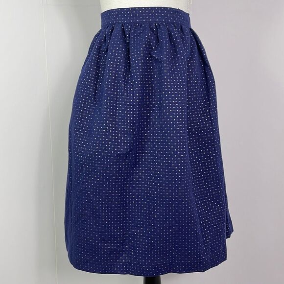 Dressed Up by Gymboree Women’s Skirt, NWT, size 10, Blue w/metallic gold pattern - Picture 1 of 10